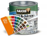 SAICOS 2,5 Liter Haus & Garten-Farbe nach RAL 5015 Himmelblau